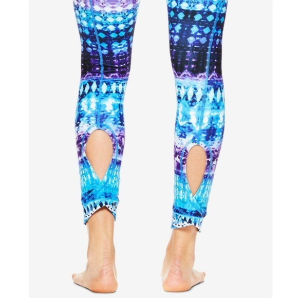 GAIAM Pants - Gaiam Melodie Printed Hi Rise Cutout Leggings XS